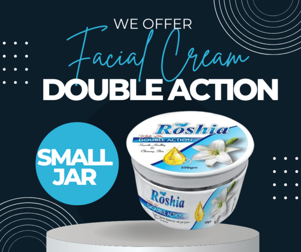 ROSHIA DOUBLE ACTION FACIAL CREAM SMALL JAR/CONTAINER